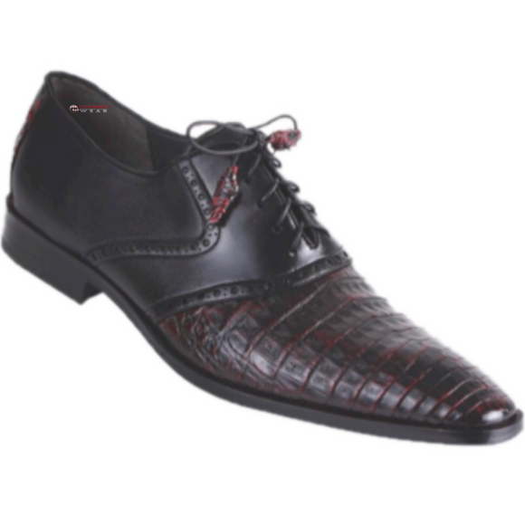 Men's Los Altos Caiman Belly With Deer Exotic Dress Shoe Moreno's Wear Men's Los Altos Caiman Belly With Deer Exotic Dress Shoe Moreno's Wear