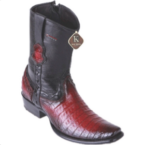 Men’s King Exotic Caiman Belly Ankle Boots Dubai Toe