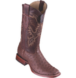 Men’s Los Altos Ostrich Boots Wide Square Toe