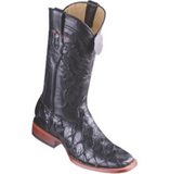 Men’s Los Altos Glossy Pirarucu Fish Boots Wide Square Toe