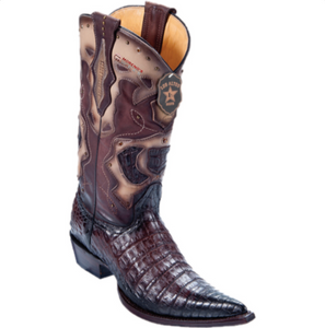 Men’s Los Altos Caiman Belly Boots 3x Toe With Cowboy Heel