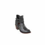 Women's Quincy Goat Leather Ankle Boots Round Toe