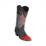 Women's Wild West Caiman Belly Boots Wide Square Toe