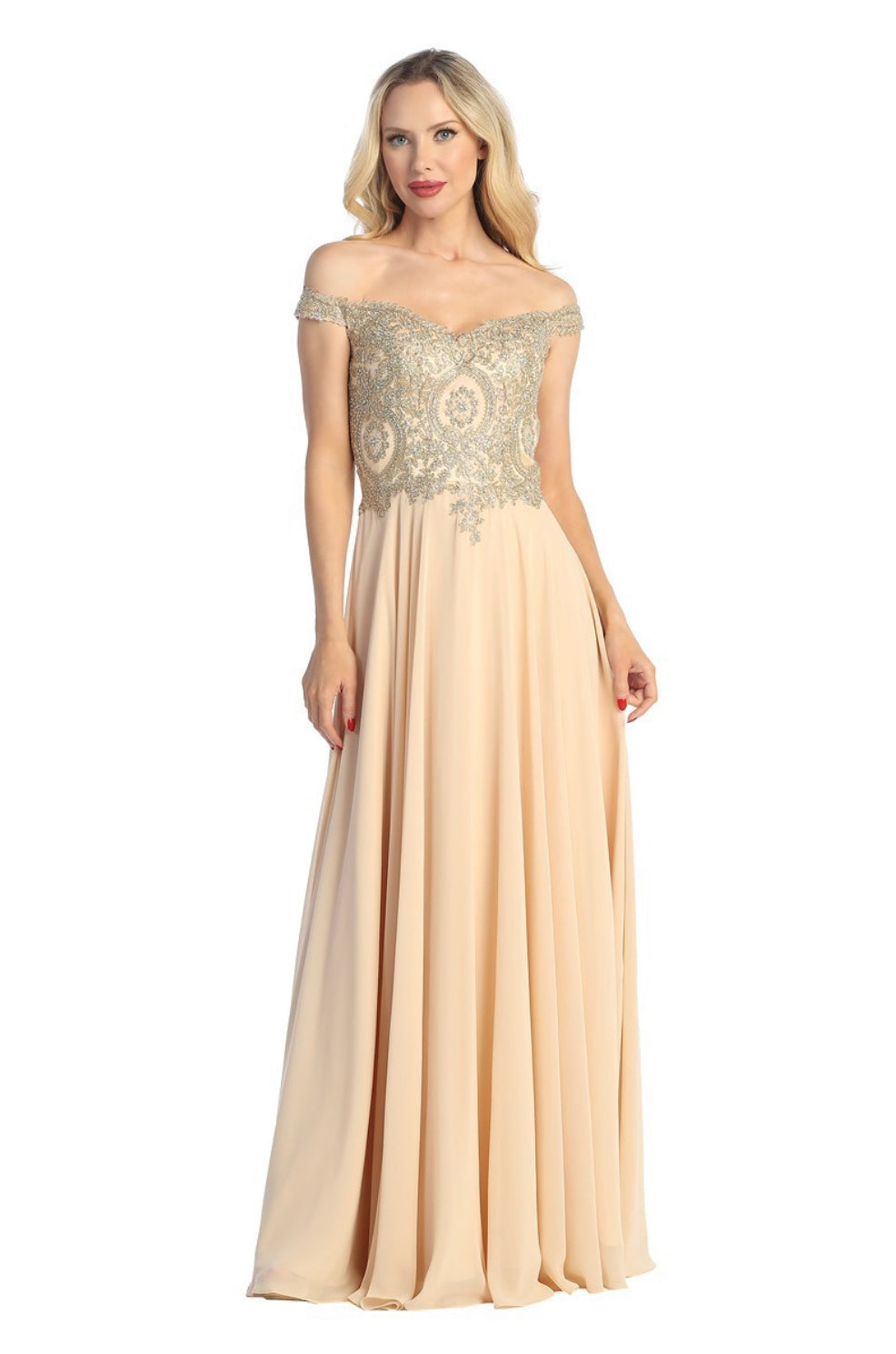 let's prom dresses Let's Evening Gown 7822L Moreno's Wear
