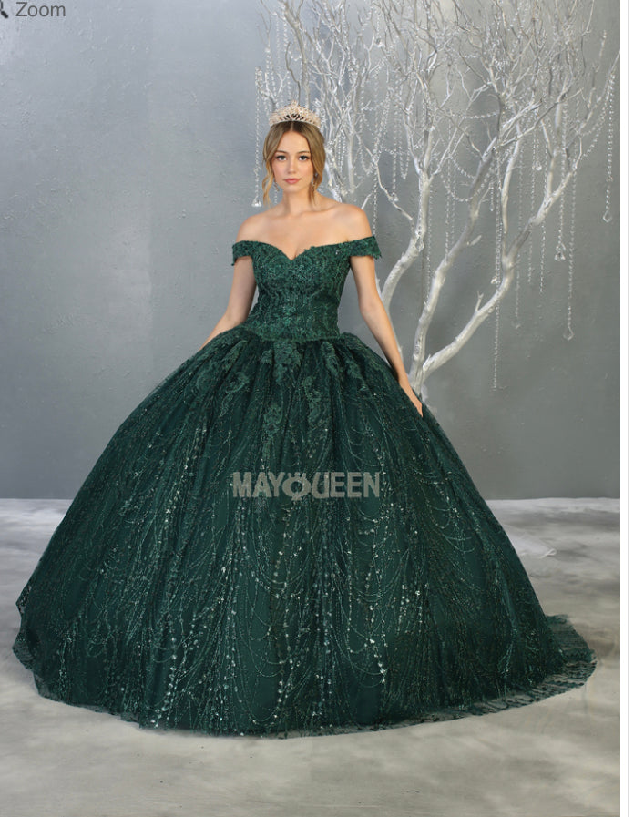 green emerald velvet dress Morilee Valencia 60171 Black / 16