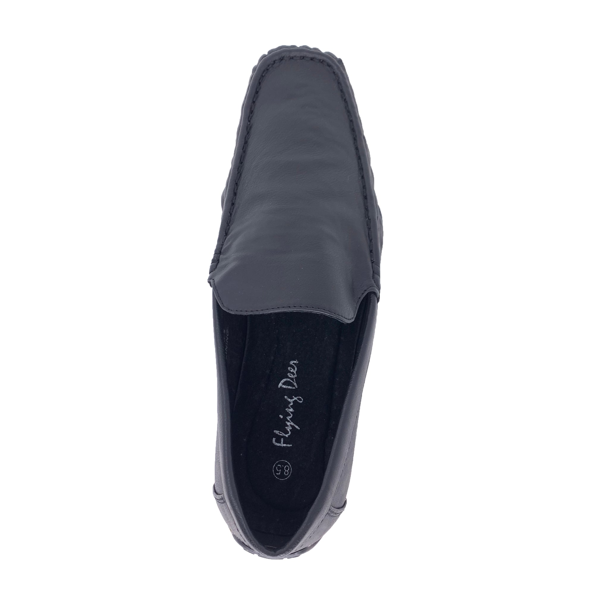 NWOB Leather Marco Frrara Men\'s Agent Slip-On Loafer Shoes Black, 10.5 Bruno Marc Men main image 2