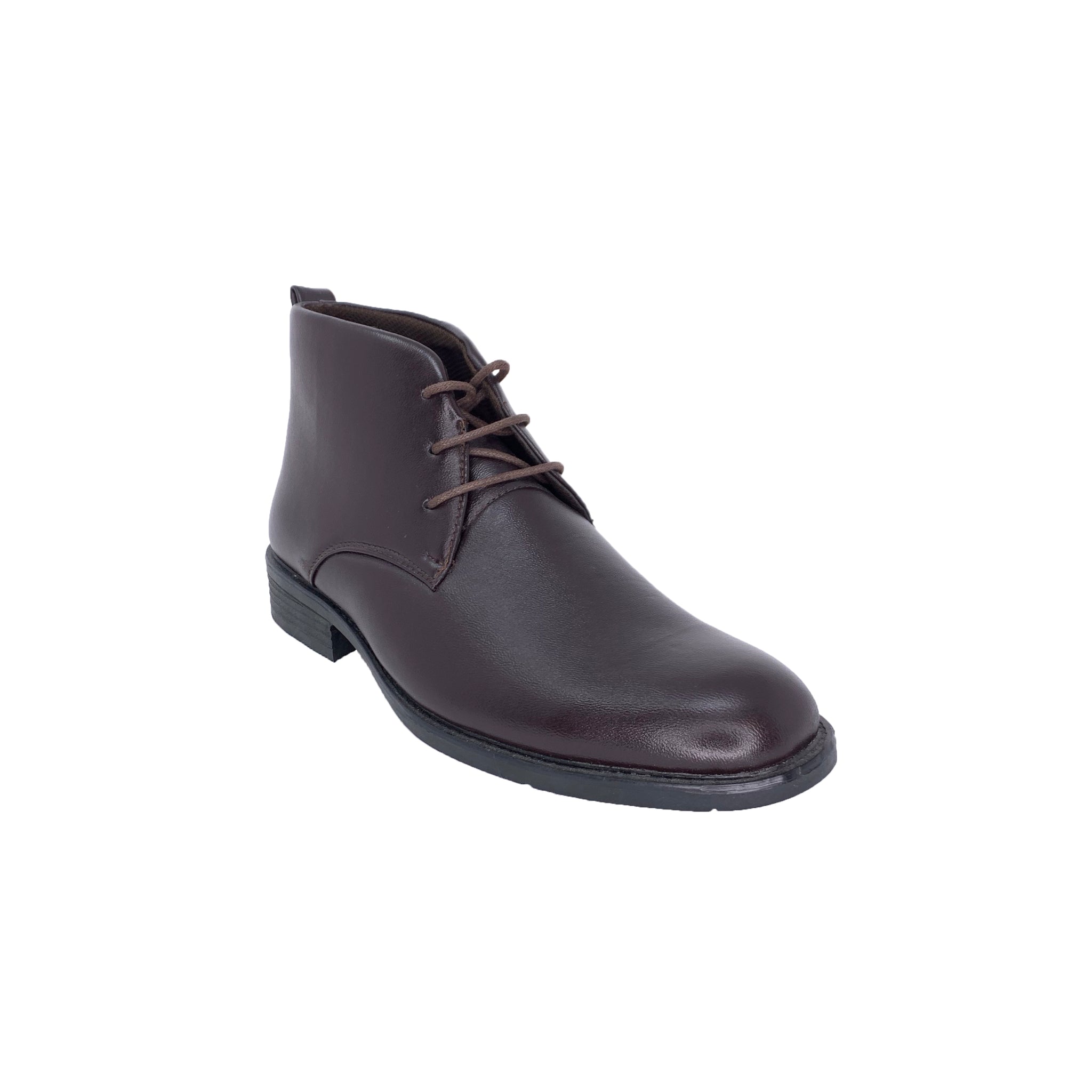 Robert Faux Leather Brown Ankle Dress Shoes Moreno's Wear Robert Faux Leather Brown Ankle Dress Shoes Moreno's Wear