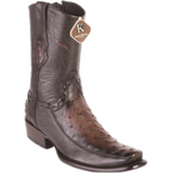 Men’s King Exotic Ostrich & Deer Ankle Boots Dubai Toe