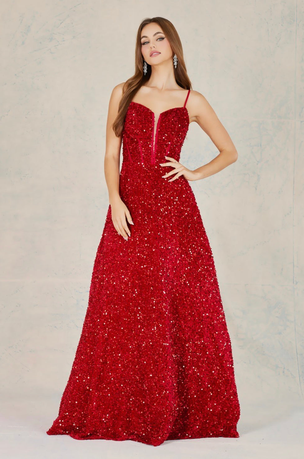 Small 1960s Catherine Scott Winter Formal Red Evening Gown Ensemble De –  Style & Salvage