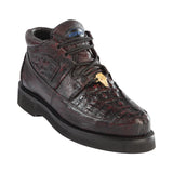 Men's Wild West Caiman With Smooth Ostrich Casual Shoes