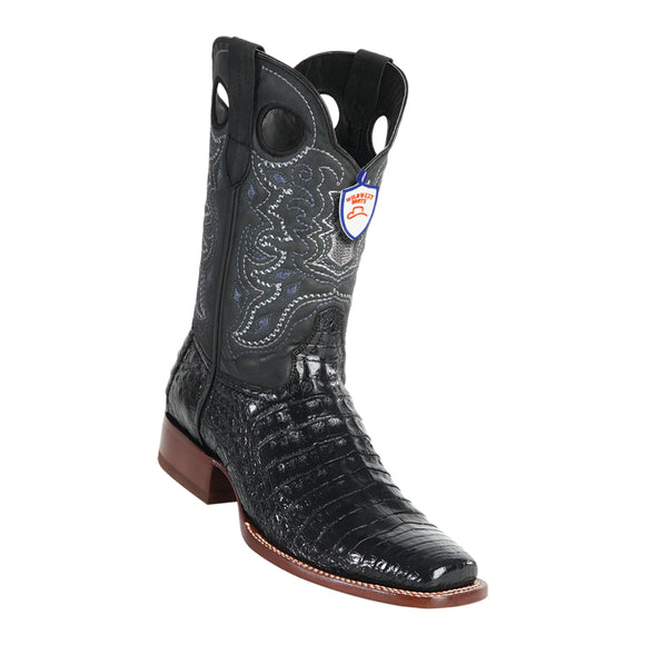 Men's Wild West Caiman Belly Boots Square Toe