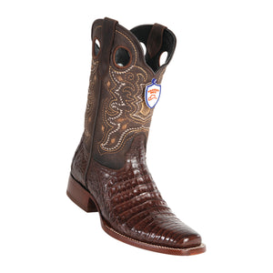 Men's Wild West Caiman Belly Boots Square Toe