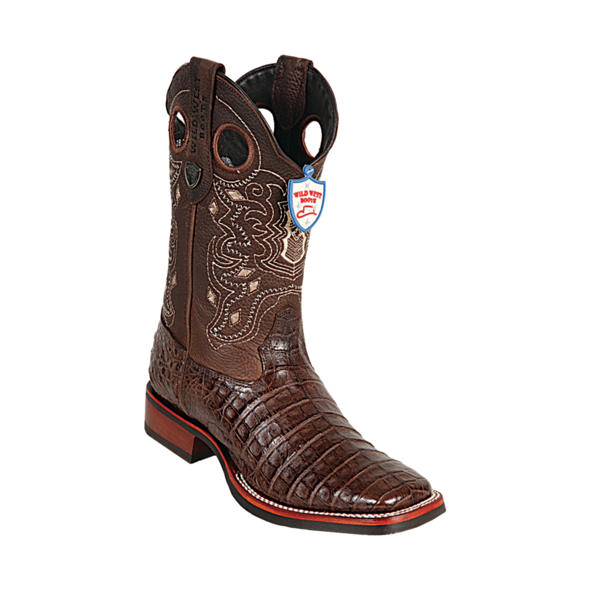 Caiman steel top toe boots
