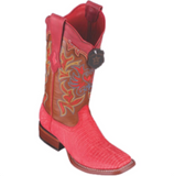 Women’s Los Altos Teju Lizard Boots Wide Square Toe