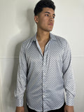 Humberto Moderno White Print Shirt