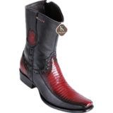 Men’s King Exotic Teju Lizard & Deer Ankle Boots Dubai Toe