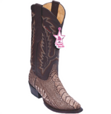 Women’s Los Altos Ostrich Leg Boots Snip Toe
