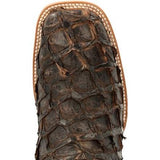 Men's Durango Dark Brown Piraruccu Fish Western Boots