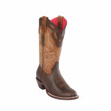 Women's Quincy Leather Boots Round Toe