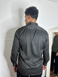 Humberto Moderno Black Print Shirt