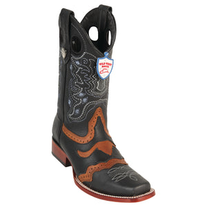 Men's Wild West Grisly Saddle Boots Square Toe
