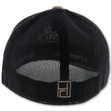 Men's Hooey Golf Tan / Black 5-Panel Flexfit with Black and Grey Logo Cap