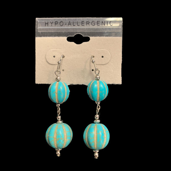 Alicia Turquoise Concho Earrings