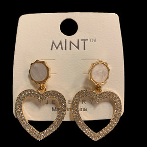 Angela Gold Heart Earrings