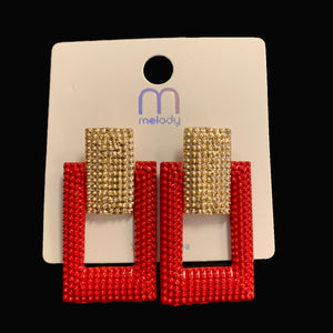 Melany Red Earrings