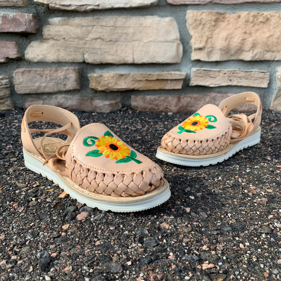 Women Sunflower with Laces Mexican Handmade Sandles