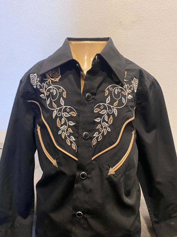 Azriel Vaquero Black Shirt – Moreno's Wear