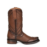 Men's Cuadra Honey Laser & Embroidery Square Toe Boots CU675