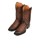 Men's Cuadra Honey Laser & Embroidery Square Toe Boots CU675