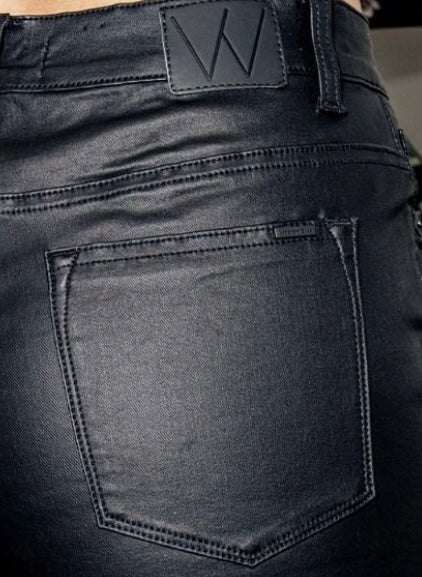Women Midnight Black High Rise Faux Leather Slim Bootcut Pants – La Raza  Western Wear