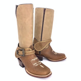 Women's Quincy Grasso With Belt Detail Boots Square Toe