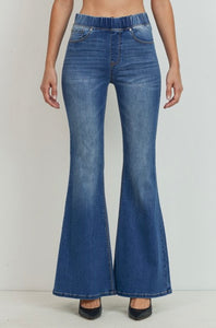 Nina Denim Medium Wash Flare Jeans