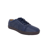 Roberto Navy Faux Leather Sneakers