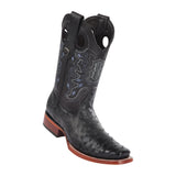 Men's Wild West Ostrich Boots Square Toe