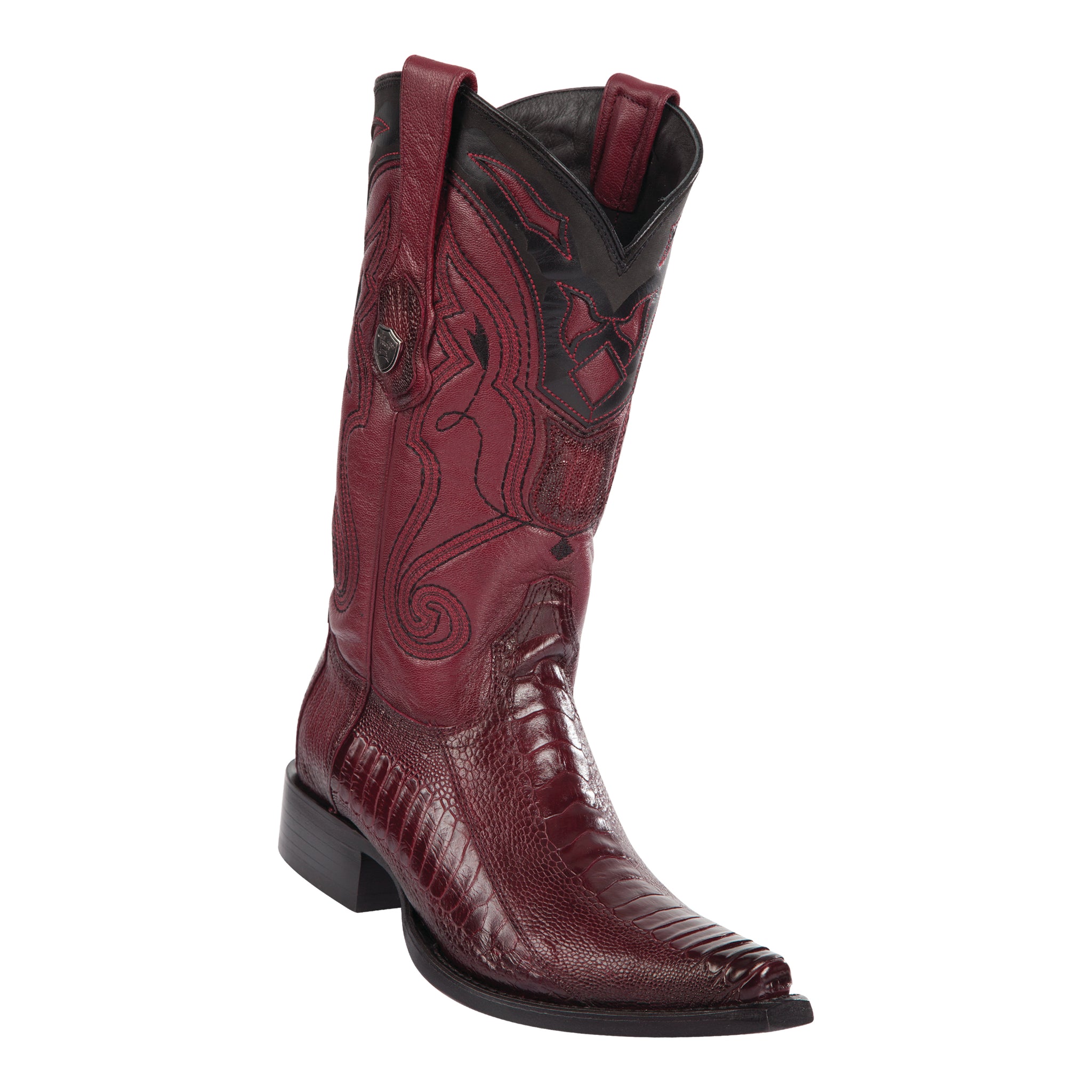 Snip toe ostrich boots outlet