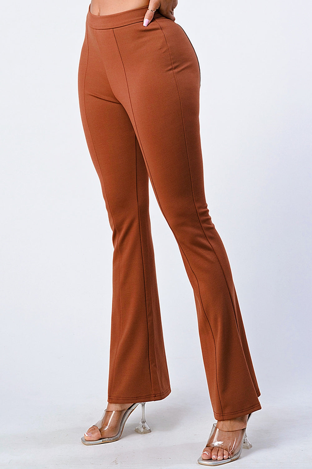 Katalina Brown Flare Pants – Moreno's Wear