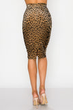 Itzel  Cheetah Bodycon Skirt