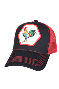 Platini Rooster Black Baseball Cap