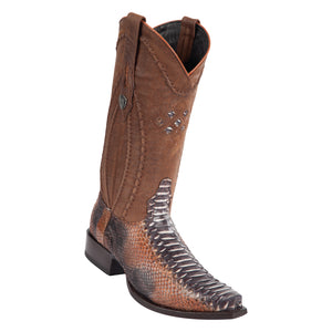 Men's Wild West Python Boots Snip Toe