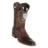 Men's Wild West Python With Saddle Boots Square Toe