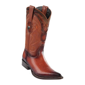 Men's Wild West Ring Lizard Boots 3x Toe