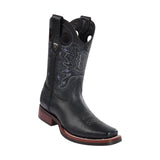 Men's Wild West Grisly With Rubber Sole Boots Square Toe