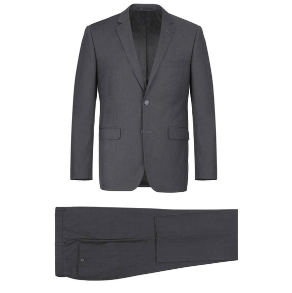 Men's Renoir Two Piece Dark Gray Classic Fit Suit