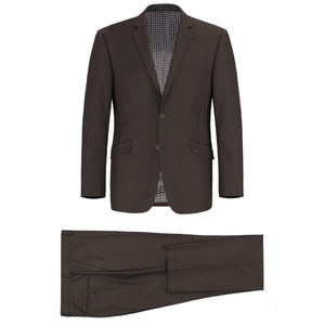 Men's Renoir Two Piece Brown Slim Fit Suit