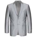 Men's Renoir Two Piece Shiny Silver Classic Fit Suit