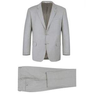 Men's Renoir Two Piece Light Gray Slim Fit Suit